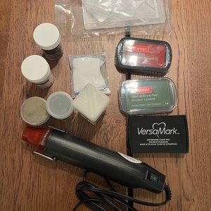 Various stamping and embossing supplies! Ready for your crafting projects ☺️